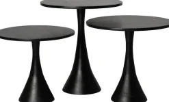 Intratuin bijzettafel Toye zwart D 50 H 45 cm
