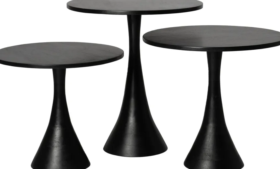 Intratuin bijzettafel Toye zwart D 50 H 45 cm