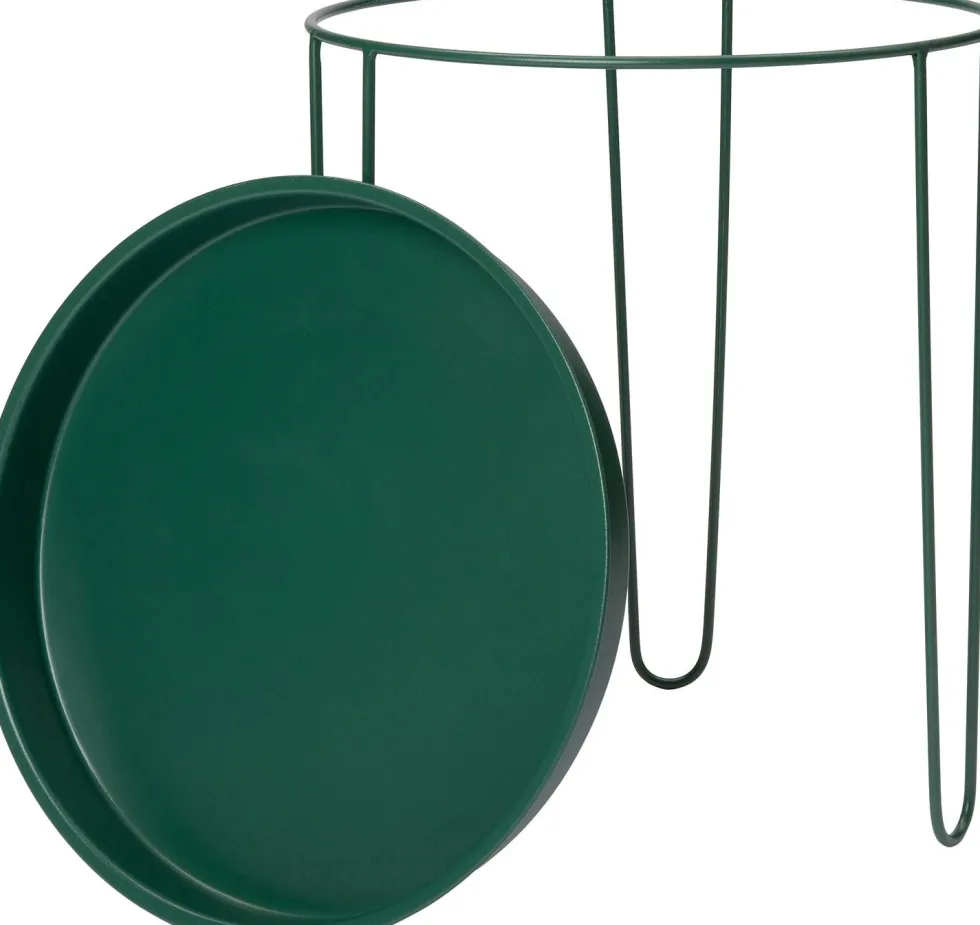 Intratuin bijzettafel Tray donkergroen D 39 H 45 cm