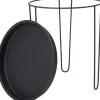 Intratuin bijzettafel Tray donkergrijs D 32,5 H 34,5 cm