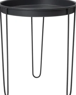 Intratuin bijzettafel Tray donkergrijs D 32,5 H 34,5 cm