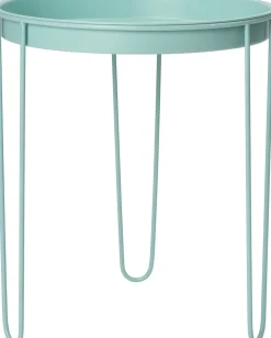 Intratuin bijzettafel Tray mintblauw D 39 H 45 cm