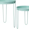 Intratuin bijzettafel Tray mintblauw D 32 H 34 cm