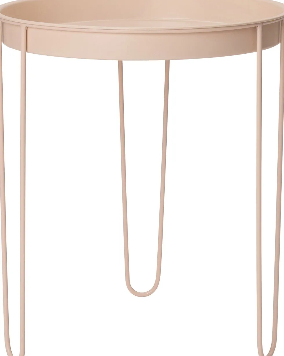 Intratuin bijzettafel Tray nude D 32,5 H 34,5 cm