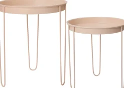 Intratuin bijzettafel Tray nude D 32,5 H 34,5 cm
