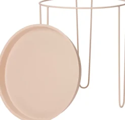 Intratuin bijzettafel Tray nude D 32,5 H 34,5 cm