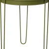 Intratuin bijzettafel Tray olijfgroen D 39,5 H 45 cm