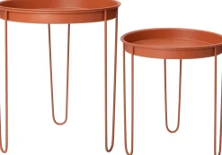 Intratuin bijzettafel Tray terracotta D 32 H 34 cm