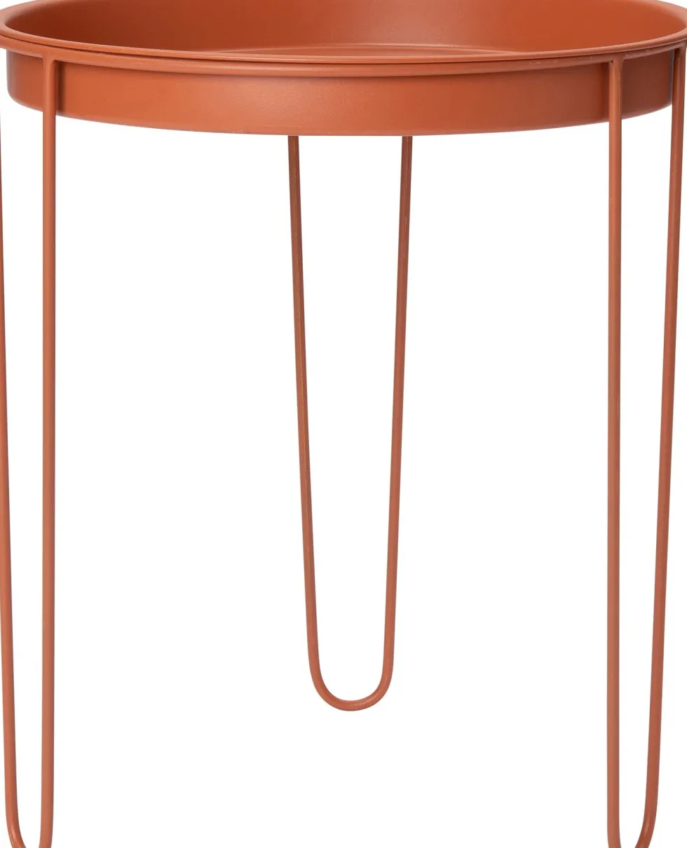 Intratuin bijzettafel Tray terracotta D 32 H 34 cm
