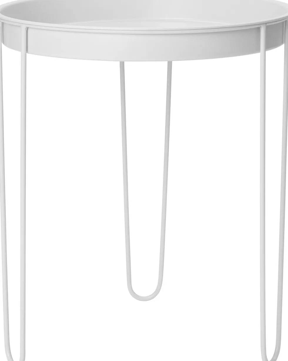 Intratuin bijzettafel Tray wit D 32,5 H 34,5 cm