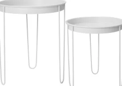 Intratuin bijzettafel Tray wit D 39,5 H 44,5 cm