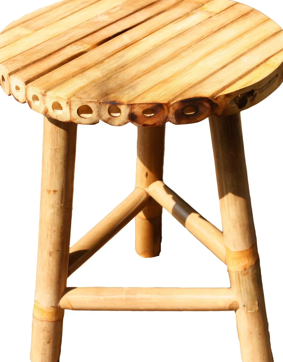 Intratuin bijzettafel Tropisch naturel D 33 H 35 cm