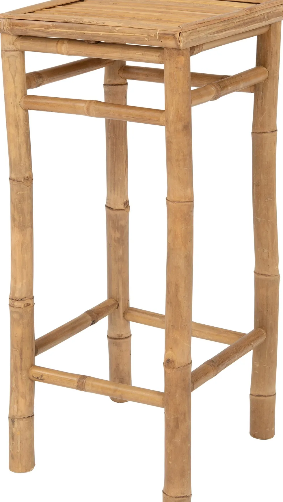 Intratuin bijzettafel Tropisch naturel 35 x 35 x 76 cm