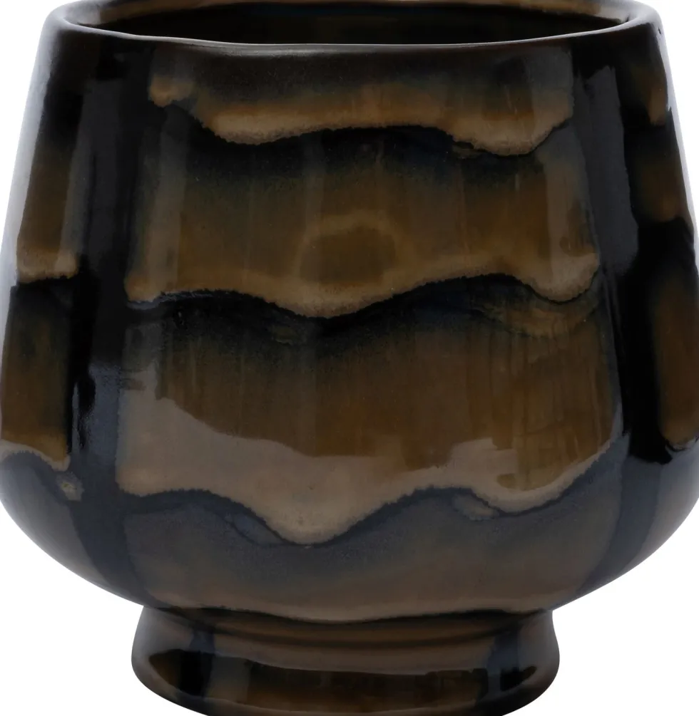 Intratuin bloempot Ahmo bruin D 8 H 7 cm