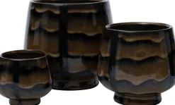 Intratuin bloempot Ahmo bruin D 8 H 7 cm