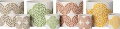 Intratuin bloempot Alon geel D 13,5 H 13 cm