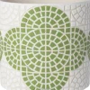 Intratuin bloempot Alon groen D 13,5 H 13 cm