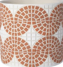 Intratuin bloempot Alon terracotta D 13,5 H 13 cm