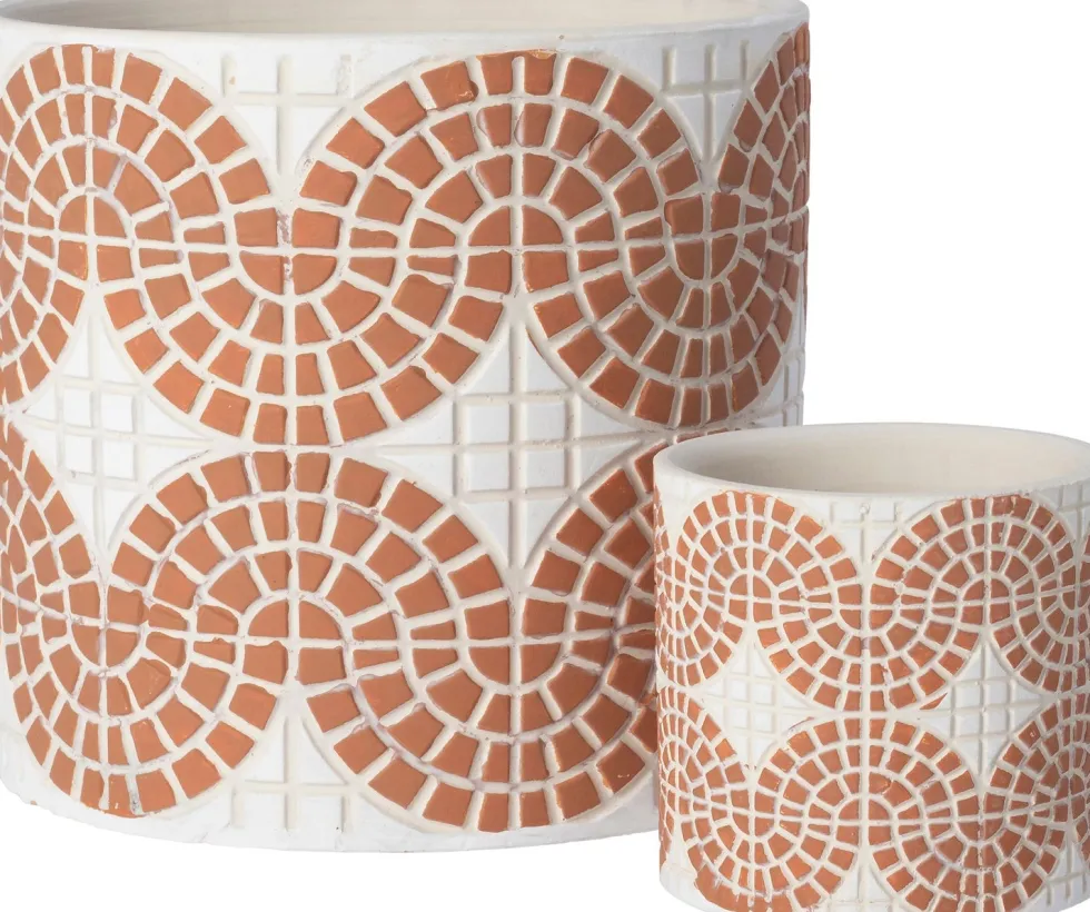 Intratuin bloempot Alon terracotta D 13,5 H 13 cm