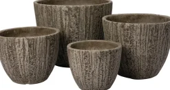 Intratuin bloempot Ambacht bruin D 38 H 30 cm