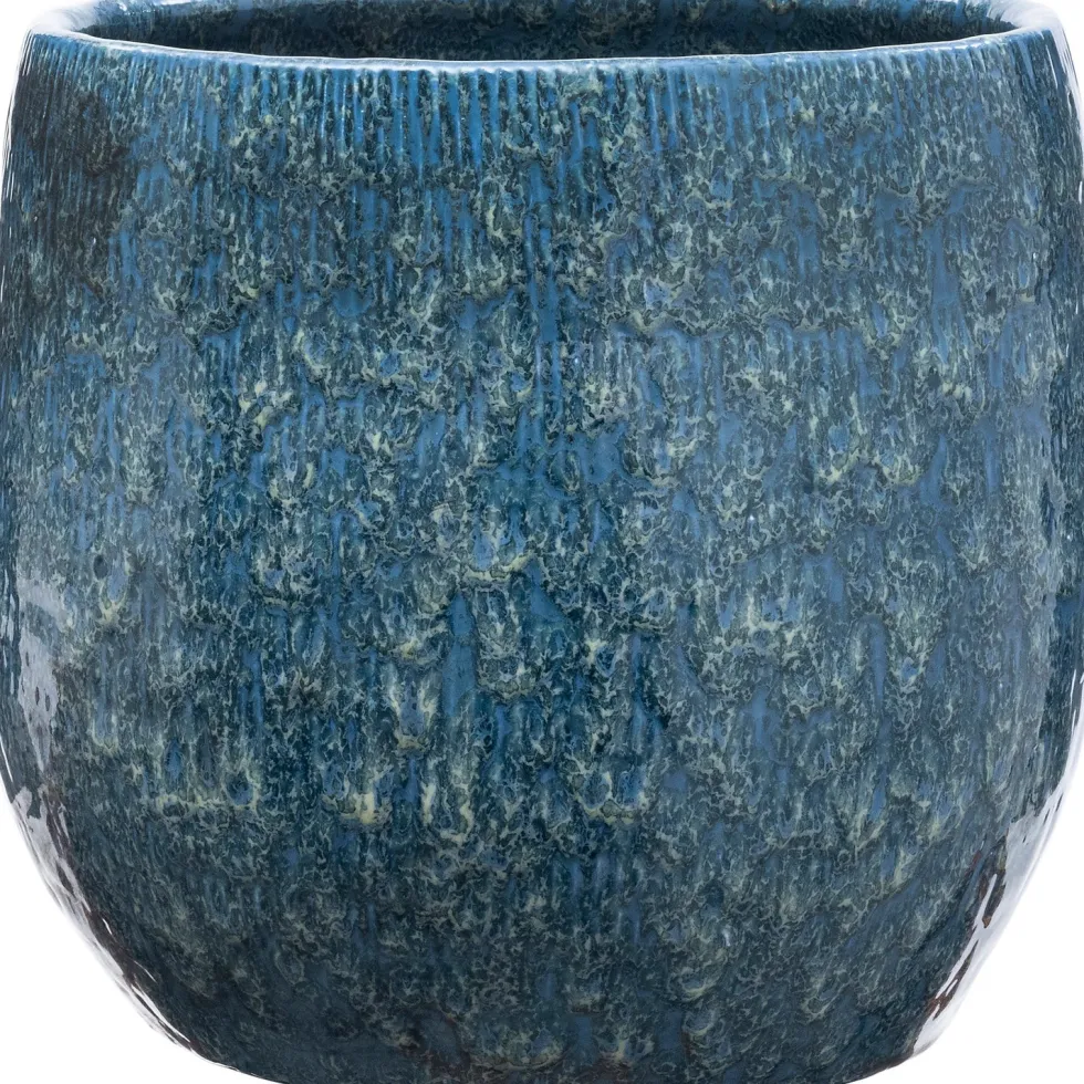 Intratuin bloempot Berne blauw D 21 H 19 cm
