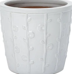 Intratuin bloempot Blad wit D 18 H 16 cm