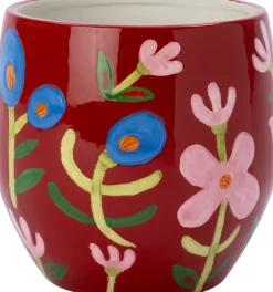 Intratuin bloempot Boaz rood D 18,8 H 18 cm