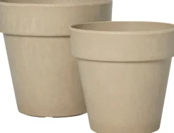 Intratuin bloempot Bram taupe D 30 H 29 cm