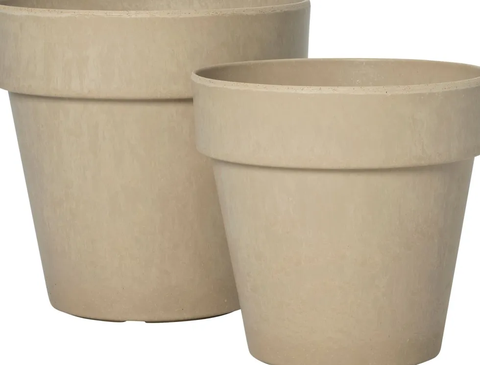 Intratuin bloempot Bram taupe D 30 H 29 cm
