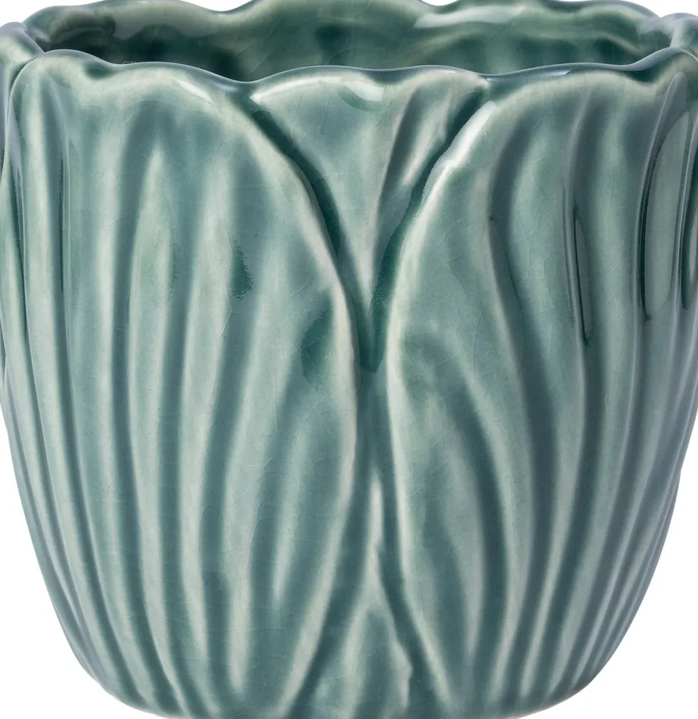 Intratuin bloempot Cebu groen D 14 H 12 cm
