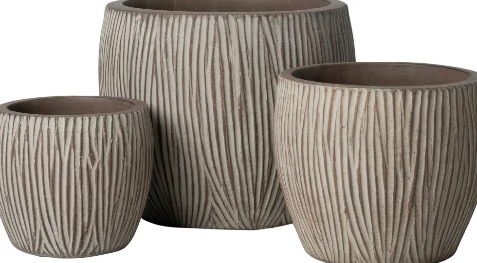 Intratuin bloempot Dave taupe D 29 H 24 cm