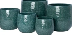 Intratuin bloempot Digne groen D 21 H 19 cm