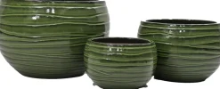 Intratuin bloempot Eddie groen D 55 H 36 cm