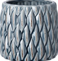 Intratuin bloempot Elle blauw D 13,7 H 12 cm
