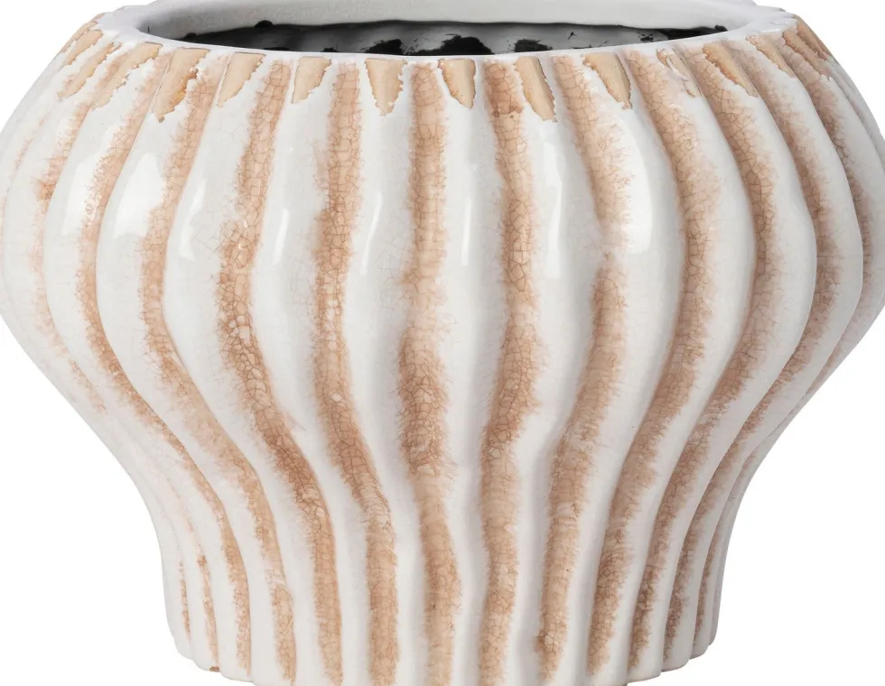 Intratuin bloempot Emaar crème D 14 H 10 cm