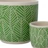 Intratuin bloempot Feline groen D 13,5 H 12,5 cm