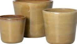 Intratuin bloempot Fleur beige D 37 H 33 cm