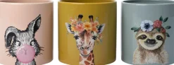 Intratuin bloempot Giraf geel D 9 H 8 cm