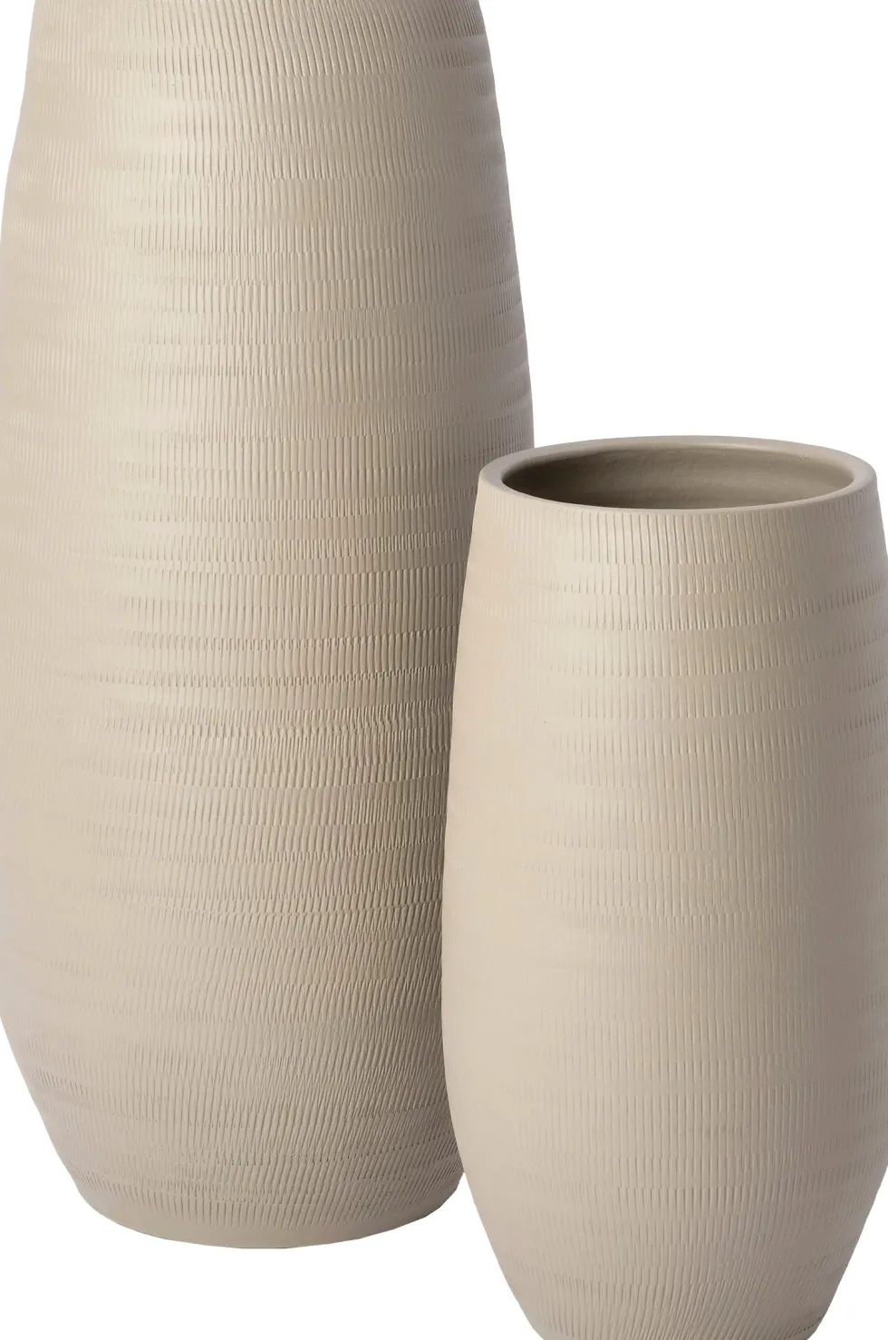 Intratuin bloempot Giza beige D 21 H 40 cm