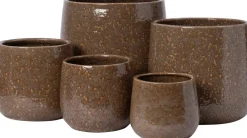 Intratuin bloempot Graz bruin D 26 H 24 cm