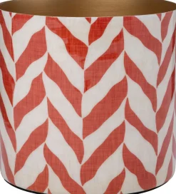 Intratuin bloempot Horta crème / rood D 15 H 15 cm