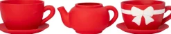 Intratuin bloempot Jody theekop rood 23 x 19 x 12 cm