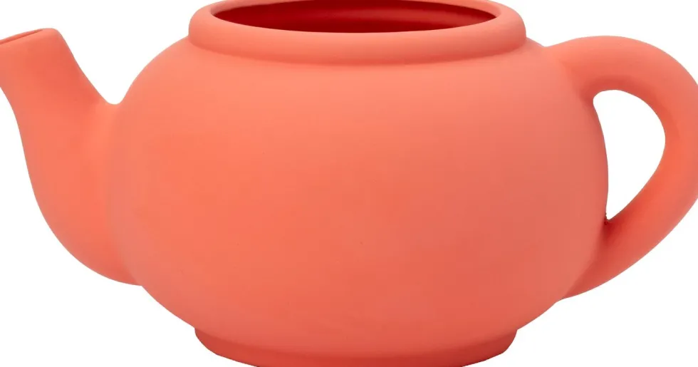 Intratuin bloempot Jody theepot terracotta 26 x 19 x 12 cm