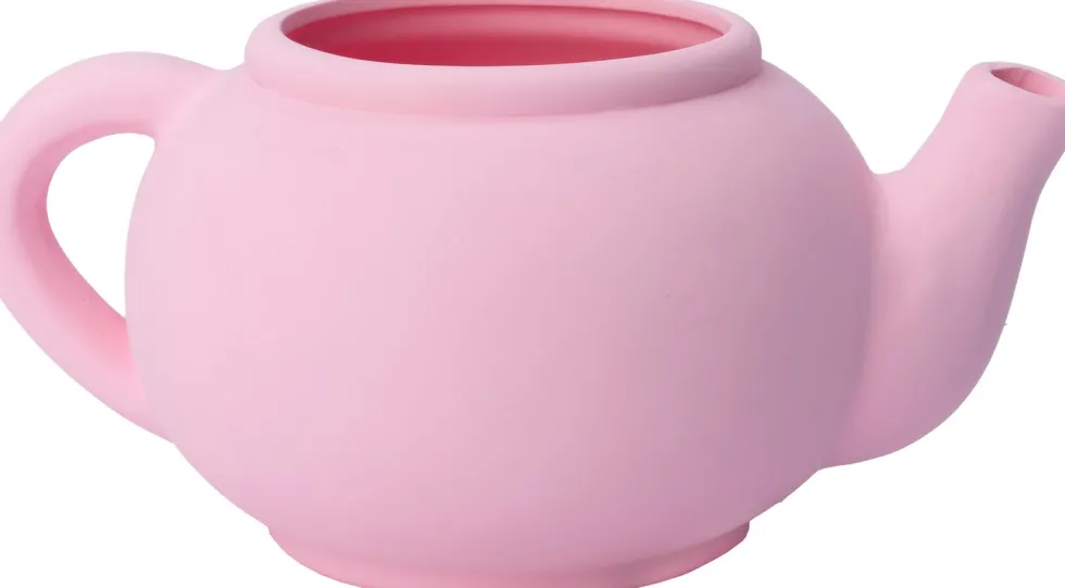 Intratuin bloempot Jody theepot roze 26 x 19 x 12 cm