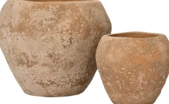 Intratuin bloempot Kim beige D 18 H 16 cm