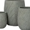 Intratuin bloempot Kos grijs D 24 H 31 cm