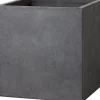 Intratuin bloempot Kubus antraciet 23 x 23 x 23 cm