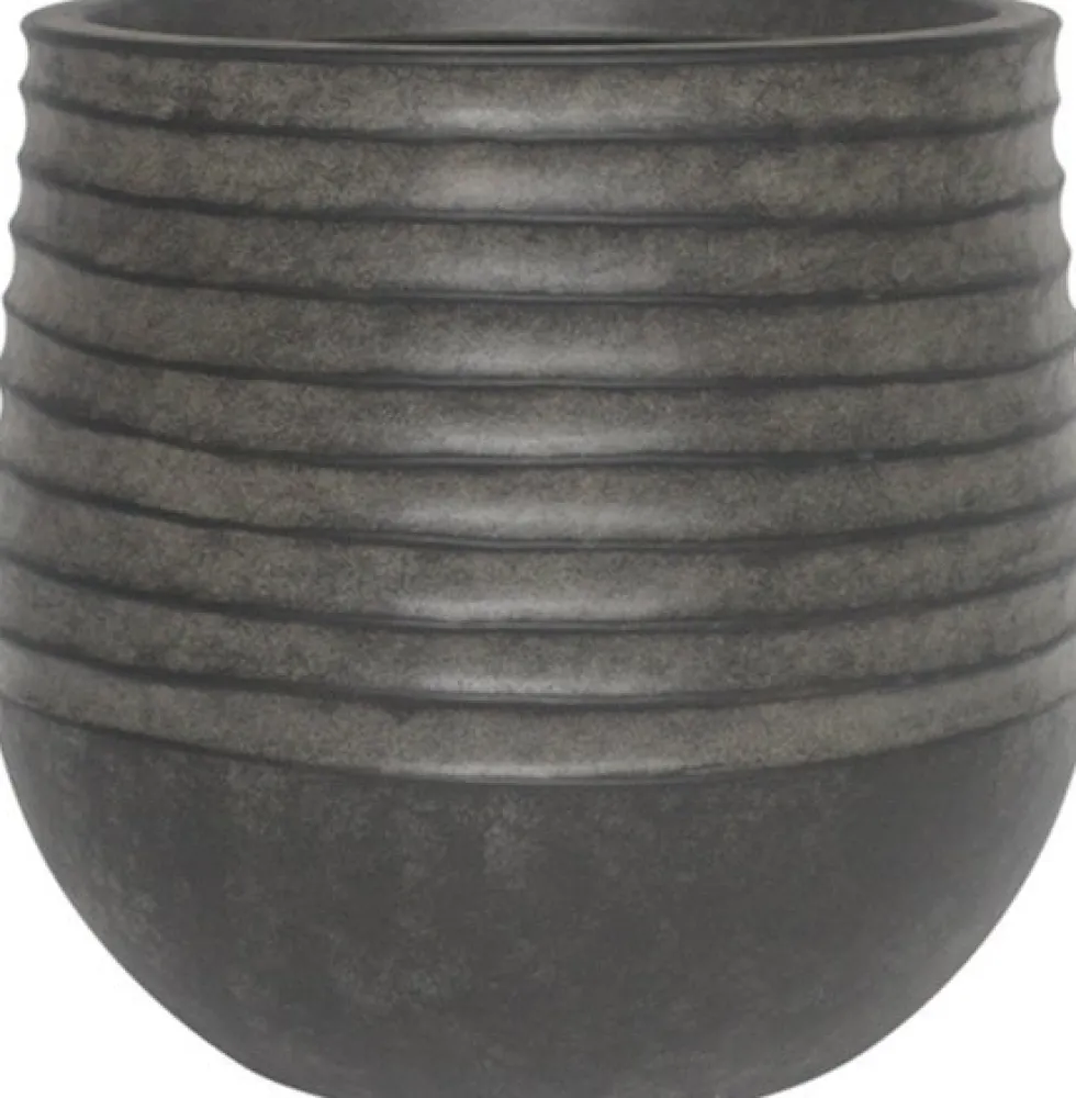Intratuin bloempot Lars antraciet D 40 H 37 cm