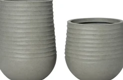 Intratuin bloempot Lars grijs D 40 H 37 cm