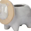 Intratuin bloempot Leeuw wit 12,2 x 7,6 x 11,5 cm